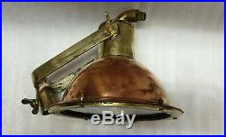 Vintage Old Copper & Brass Nautical Ship Pendant Cargo Light