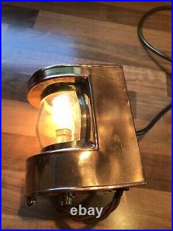 Vintage Original Copper Brass Ships Masthead Light Lamp Maritime Marine Nautical