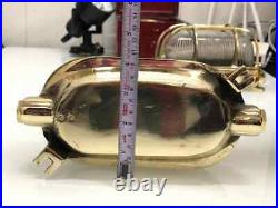 Vintage Outdoor & Indoor Nautical Brass Metal Ceiling Bulkhead Light Lot of 8