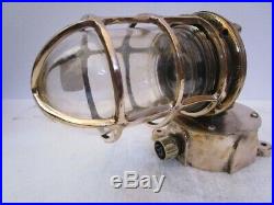 Vintage PAULUHAN Marine Wall Mount Brass Passage Light / Lamp USA (242)