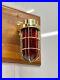 Vintage-Patio-Home-Decoration-Brass-Wall-Nautical-Sconce-Light-Fixture-Red-Glass-01-txs
