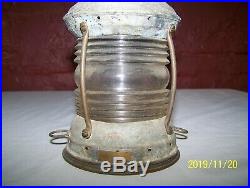 Vintage Perkins Marine Lamp & Hardware Co. Anchor Lantern Early Perko Light