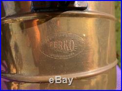Vintage Perko Copper Boat Navigation Red Lantern 13.5 Light
