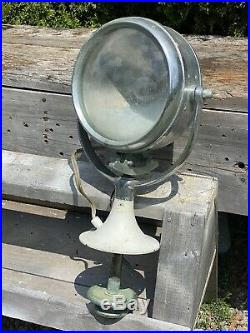 Vintage Portable Light Co, One Mile Ray, Boat Spotlight, Rotates 360, No Cracks