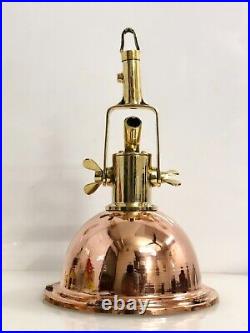 Vintage Replica Marine Cargo Smooth Copper & Brass Ceiling/Pendant Ship Light