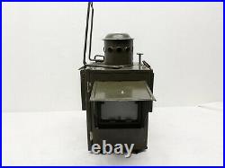 Vintage Road Light Signal Lantern Oil Lamp Red Green Train Nautical Navy Army