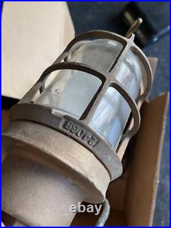 Vintage Russell & Stoll Marine Drop Lamp Light