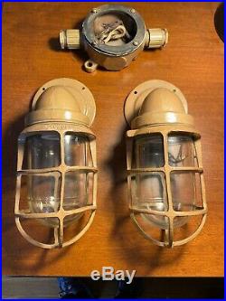 Vintage Russell and Stoll Ships Lights Lot of (2)