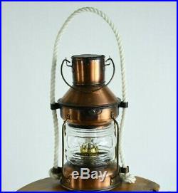 Vintage Ship Oil Lantern Penco Cargo Lamp Maritime Boat Anchor Light Nautical