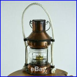 Vintage Ship Oil Lantern Penco Cargo Lamp Maritime Boat Anchor Light Nautical