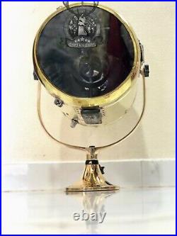 Vintage Ship Salvage Old Brass Nautical Signal/Search/Spot Light (Perko) 1 pcs