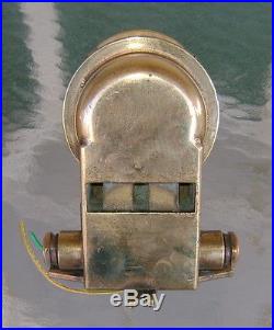 Vintage Ship Salvaged Hallborn Brass Nautical Light Rewired & Ready To Install