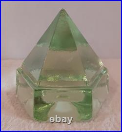 Vintage Ships Deck Green Glass Nautical Prism