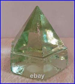 Vintage Ships Deck Green Glass Nautical Prism