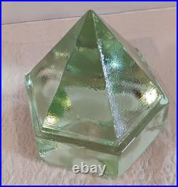 Vintage Ships Deck Green Glass Nautical Prism