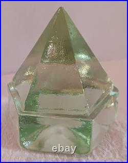 Vintage Ships Deck Green Glass Nautical Prism