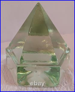 Vintage Ships Deck Green Glass Nautical Prism