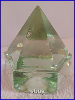 Vintage Ships Deck Green Glass Nautical Prism