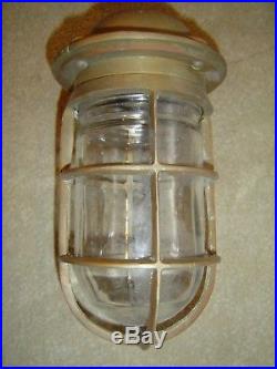 Vintage Solid Brass Nautical Ship's Wall Mounted Passage Light