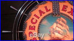 Vintage Special Export Light Lighted Beer Sign 20 Nautical Ship Wheel Sailing