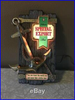 Vintage Special Export Lighted Nautical Theme Beer Sign Light 13'' X 7-1/2'