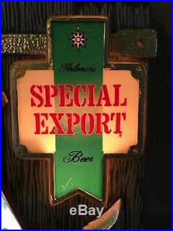 Vintage Special Export Lighted Nautical Theme Beer Sign Light 13'' X 7-1/2'