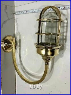 Vintage Style Nautical Marine Wall Mount Ship Bulkhead Light Brass New 1 Piece