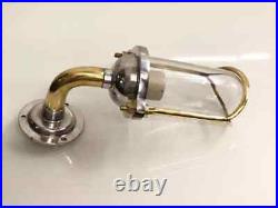 Vintage Style Solid Aluminum & Brass Nautical Wall Sconce Décor Light Fixture 1P