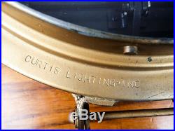 Vintage WW2 12 Naval Morse Code Search Signal Light Shutter Curtis Lighting