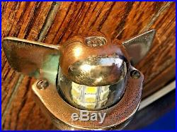 Vintage Wilcox Crittenden Bronze Teardrop Steaming Light, Led Bulb