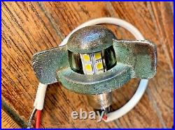 Vintage Wilcox Crittenden Teardrop Batwing Glass Lens Stern Light New Wire/led