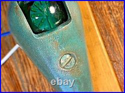 Vintage Wilcox Teardrop Running Lights Glass Lens, New Wiring/leds/seals, Patina