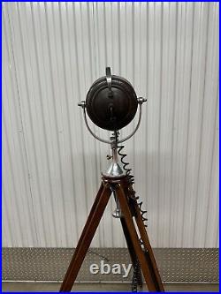 Vintage Yacht Searchlight, The Portable Light co. Half Mile Ray, Nautical Lamp