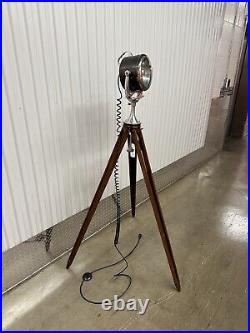 Vintage Yacht Searchlight, The Portable Light co. Half Mile Ray, Nautical Lamp