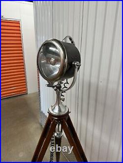 Vintage Yacht Searchlight, The Portable Light co. Half Mile Ray, Nautical Lamp