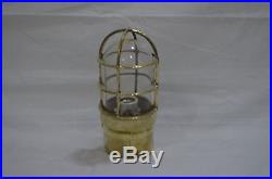 Vintage marine brass ship nautical salvage passage light 100% original 2 piece