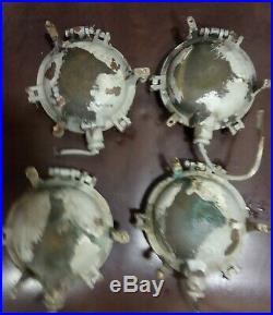 Vintage nautical marine brass Ceiling lights set of 4 pieces