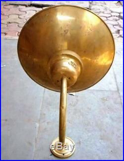 Vintage nautical marine brass passage light with deflector cover D2