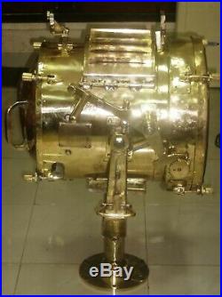 Vintage nautical marine brass shutter Spot light weight 56kg #0056