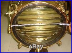 Vintage nautical marine brass shutter Spot light weight 56kg #0056