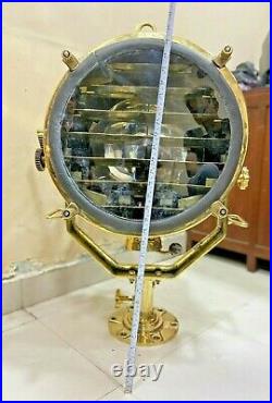 Vintage nautical marine brass shutter spot light collected from Navy ship 52kg