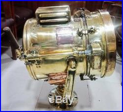 Vintage nautical marine brass spot light weight 36kg