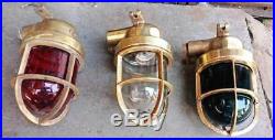 Vintage nautical marine wiska passage light set of 3 pieces P4