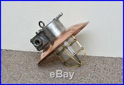 Vintage ships lamps old copper lamp light beautiful nautical lamp- FREE DELIVERY