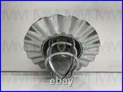 Vintage style Hanging New Solid Aluminum Nautical light with Wavy Shade 1 piece