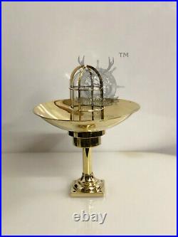 Vintage style New Nautical Marine Mount Brass Bulkhead light & Shade One pcs