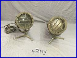 Vtg Cast Brass Industrial Marine Nautical Sealed Submersible Light Old 124-18E