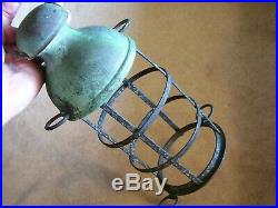 Vtgnautical, Ship Cage Lamp, Lightrussel & Stoll Nybrass/copper1531-bmarine